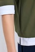 Shirt, Schmuckkanten, Rundhals, 3/4-Arm, Biobaumwolle