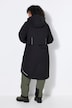 Long-Funktionsjacke, wasserdicht, Kapuze, Windfang