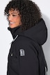 Long-Funktionsjacke, wasserdicht, Kapuze, Windfang