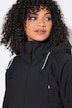 Long-Funktionsjacke, wasserdicht, Kapuze, Windfang