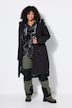 Long-Funktionsjacke, wasserdicht, Kapuze, Windfang