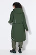 Long-Funktionsjacke, wasserdicht, Kapuze, Windfang