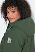 Long-Funktionsjacke, wasserdicht, Kapuze, Windfang