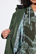 Long-Funktionsjacke, wasserdicht, Kapuze, Windfang