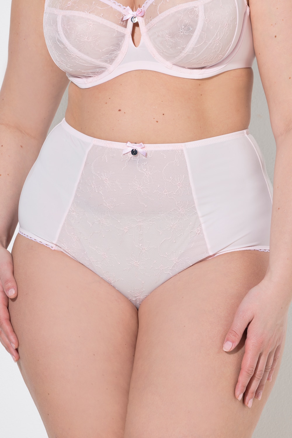 Maxislip, blickdichte Spitze, Mesh