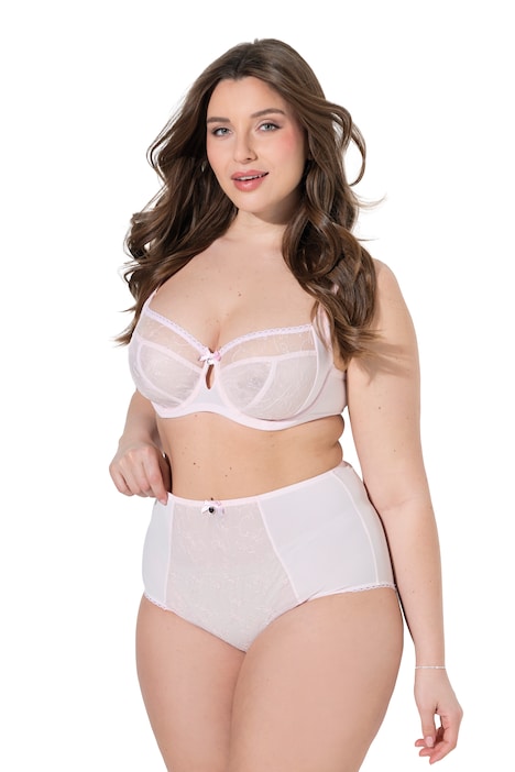 Maxislip, blickdichte Spitze, Mesh
