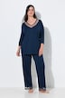 Pyjama, Mesh, V-Ausschnitt, 3/4-Arm