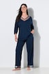 Pyjama, Mesh, V-Ausschnitt, 3/4-Arm