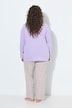 Pyjama, Muster, Tunika-Ausschnitt, Langarm