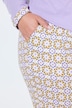 Pyjama, Muster, Tunika-Ausschnitt, Langarm