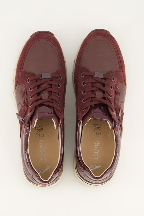 Caprice Leder-Sneaker, Wechselfußbett, Weite H