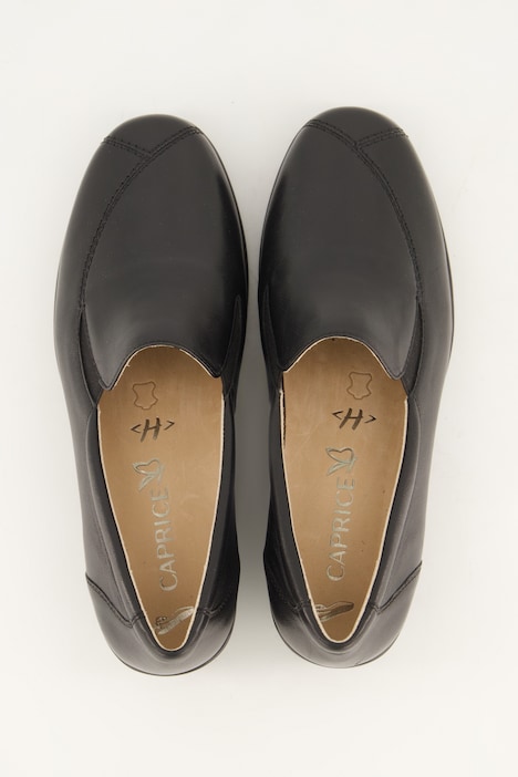 Caprice Leder-Mokassins, Wechselfußbett, Weite G