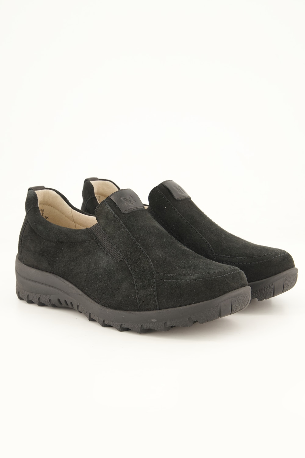 Caprice Leder-Slipper, Wechselfussbett, Weite K