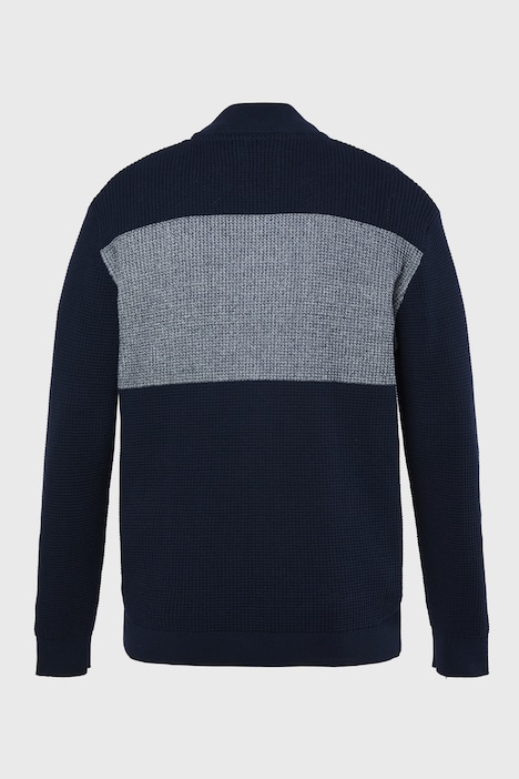 Men+ Strickjacke, Stehkragen, Zipper, Taschen, bis 8 XL