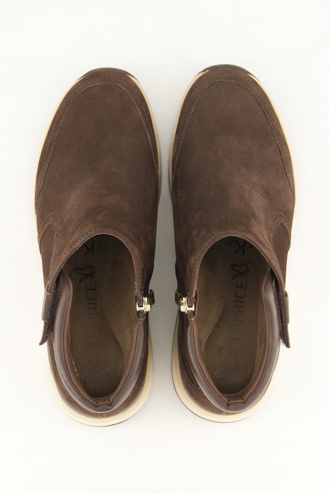 Caprice Leder-Ankleboots, Klett, Wechselfußbett, Weite K