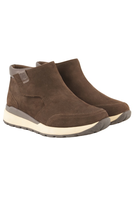 Caprice leather ankle boots, celcro fastener, removable footbed, width K