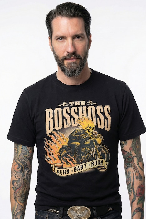 T-Shirt, Bandshirt, Boss Hoss, Halbarm, bis 8 XL