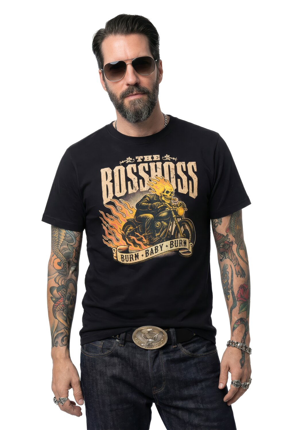 Stora storlekar T-Shirt, Her, svart, storlek: 4XL, Bomull, JP1880