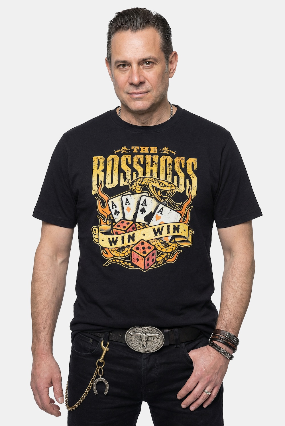 T-Shirt, Bandshirt, Boss Hoss, Halbarm, bis 8 XL