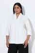 Shirt, Rüsche, Classic, V-Ausschnitt, 3/4-Arm