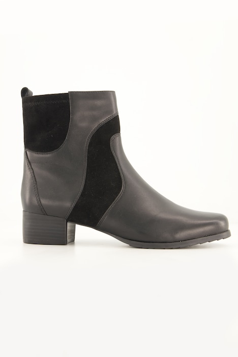Caprice Leder-Stiefeletten, Wechselfußbett, Weite H