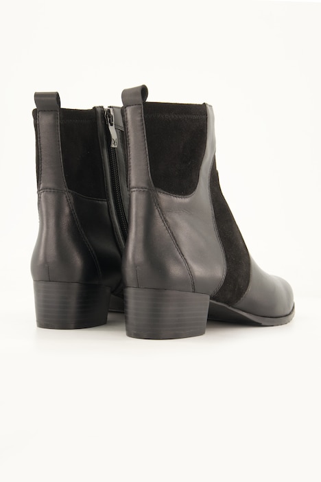 Caprice Leder-Stiefeletten, Wechselfußbett, Weite H