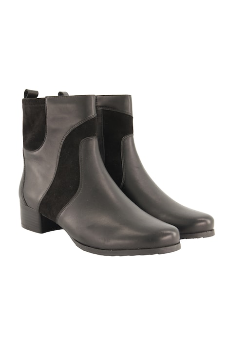 Caprice leather ankle boots, removable footbed, width H