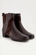 Caprice Leder-Stiefeletten, Wechselfußbett, Weite H