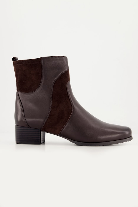 Caprice Leder-Stiefeletten, Wechselfußbett, Weite H