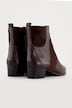 Caprice Leder-Stiefeletten, Wechselfußbett, Weite H