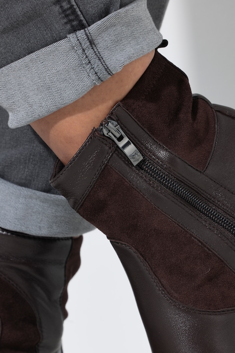 Caprice Leder-Stiefeletten, Wechselfußbett, Weite H
