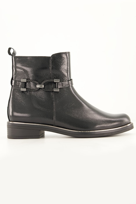 Caprice Leder-Stiefeletten, Wechselfußbett, Weite H