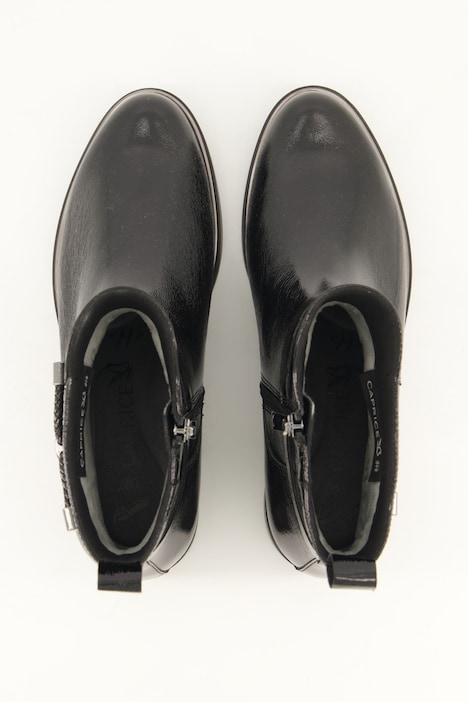 Caprice Leder-Stiefeletten, Wechselfußbett, Weite H
