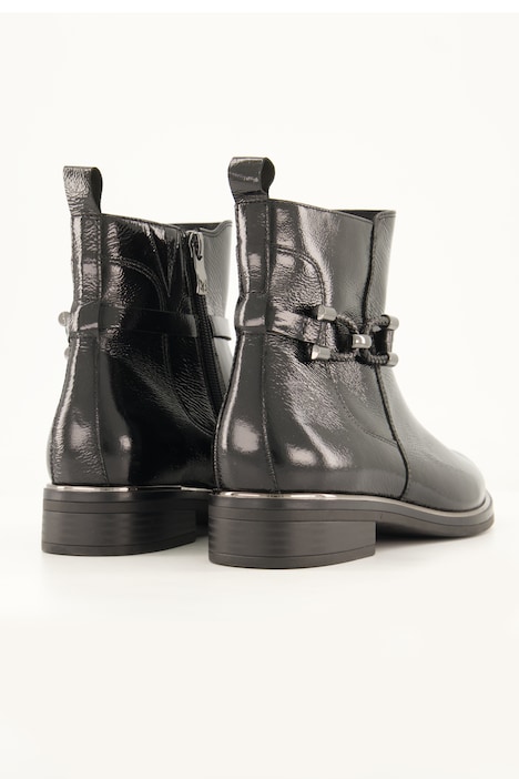 Caprice Leder-Stiefeletten, Wechselfußbett, Weite H