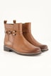 Caprice Leder-Stiefeletten, Wechselfußbett, Weite H