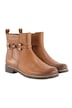 Caprice leather ankle boots, removable footbed, width H