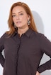 Overhemdblouse, ruches, overhemdkraag, lange mouwen
