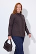 Overhemdblouse, ruches, overhemdkraag, lange mouwen