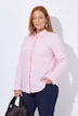 Overhemdblouse, ruches, overhemdkraag, lange mouwen