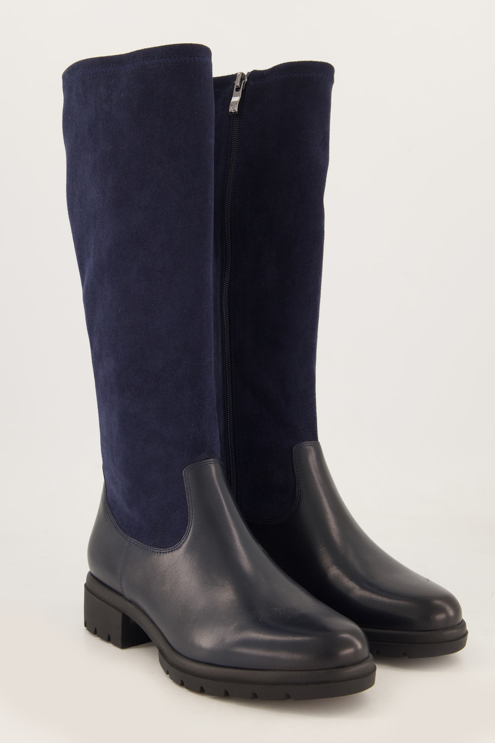 Caprice Leder-Stretchstiefel, Wechselfussbett, Weite H