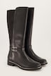 Caprice Leder-Stretchstiefel, Wechselfußbett, Weite H