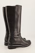 Caprice Leder-Stretchstiefel, Wechselfußbett, Weite H