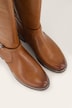 Bottes en cuir / stretch Caprice, semelle intérieure amovible - largeur H