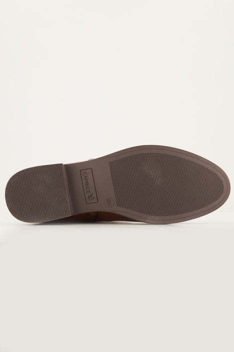Bottes en cuir / stretch Caprice, semelle intérieure amovible - largeur H