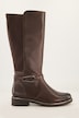 Caprice Leder-Stretchstiefel, Wechselfußbett, Weite H