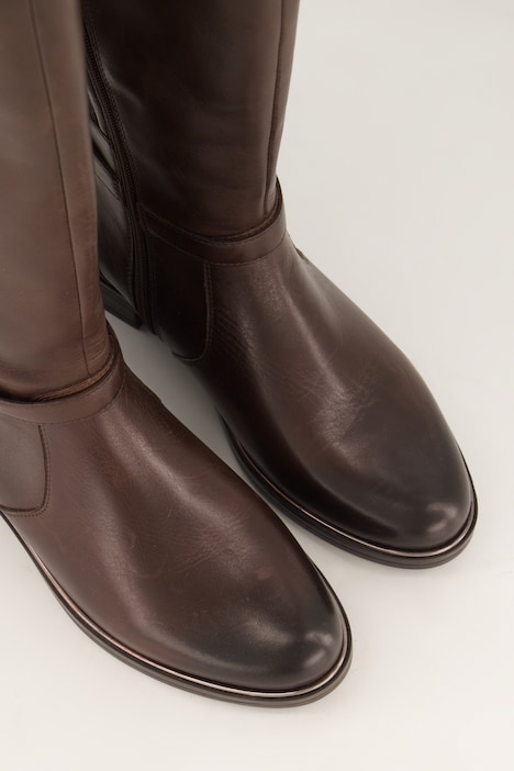 Caprice Leder-Stretchstiefel, Wechselfußbett, Weite H