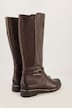 Caprice Leder-Stretchstiefel, Wechselfußbett, Weite H