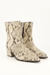 Leder-Stiefeletten, Schlange, Wechselfußbett, Weite H