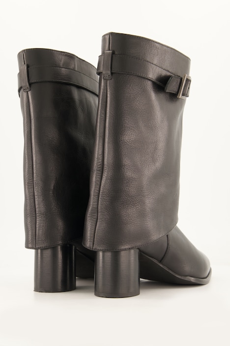 Leder-Stiefeletten, XL-Schaft, Wechselfußbett, Weite H