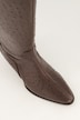 Lederstiefel, XL-Schaft, Wechselfußbett, Weite H